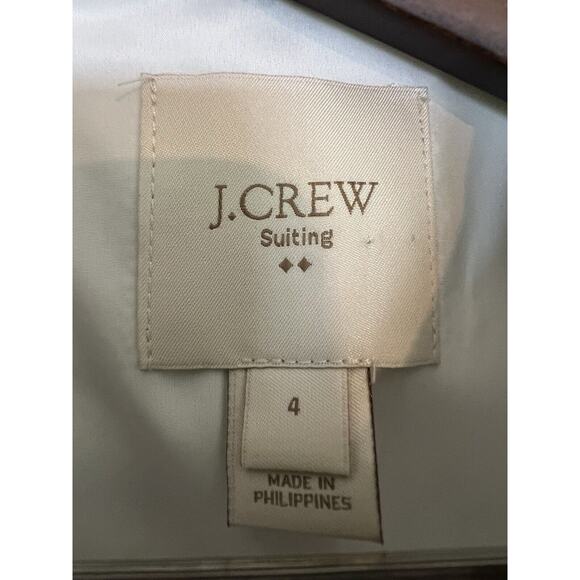 J. Crew Dress Fitted Midi Navy & White Stripe Size 4 JCrew Suiting - Picture 4 of 10